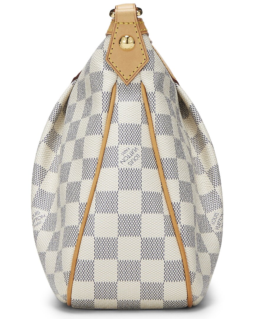 Louis Vuitton Louis Vuitton Cream Damier Azur Canvas & Vachetta Leather Siracusa Pm (Authentic
