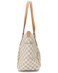 Louis Vuitton Louis Vuitton Cream Damier Azur Canvas & Vachetta Leather Totally Mm (Authentic
