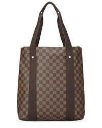 Louis Vuitton Louis Vuitton Brown Damier Ebene & Vachetta Leather Cabas Beaubourg (Authentic