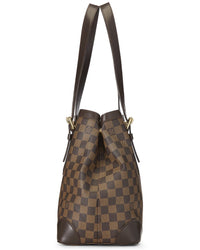 Louis Vuitton Louis Vuitton Brown Damier Ebene & Vachetta Leather Hampstead Mm (Authentic
