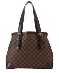 Louis Vuitton Louis Vuitton Brown Damier Ebene & Vachetta Leather Hampstead Mm (Authentic