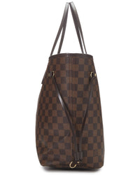 Louis Vuitton Louis Vuitton Brown Damier Ebene & Vachetta Leather Neverfull Pm (Authentic