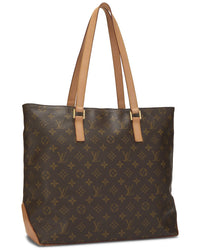 Louis Vuitton Louis Vuitton Brown Monogram Coated Canvas & Vachetta Leather Cabas Mezzo