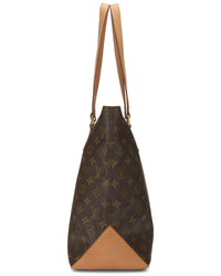 Louis Vuitton Louis Vuitton Brown Monogram Coated Canvas & Vachetta Leather Cabas Mezzo