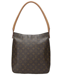 Louis Vuitton Louis Vuitton Brown Monogram Coated Canvas & Vachetta Leather Looping Gm