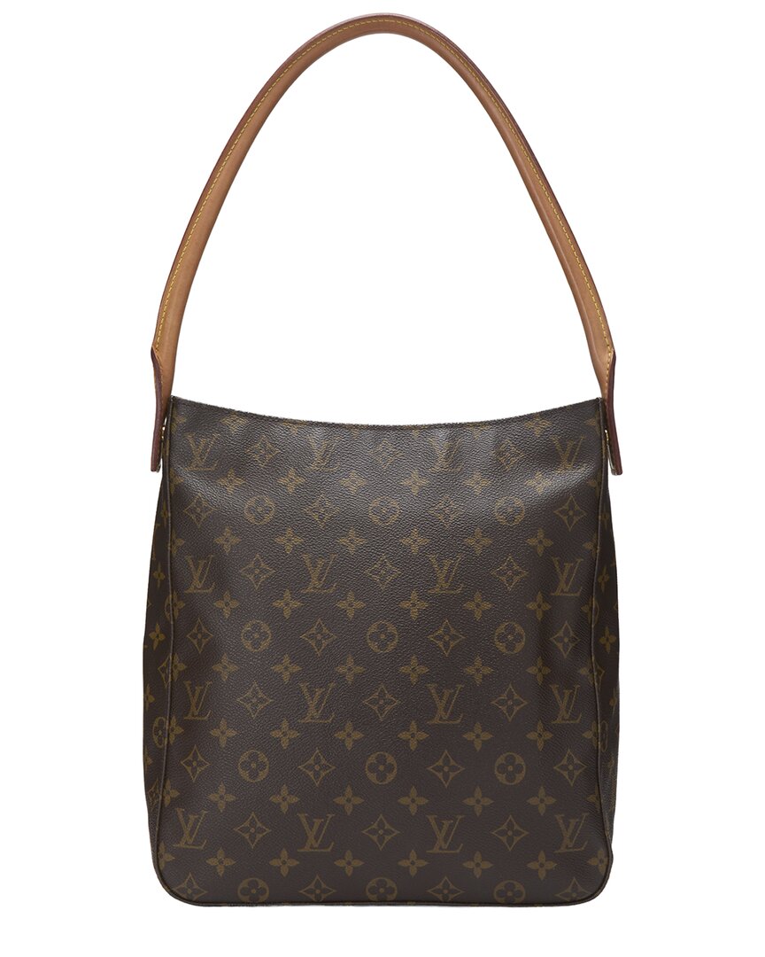 Louis Vuitton Louis Vuitton Brown Monogram Coated Canvas & Vachetta Leather Looping Gm