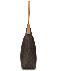 Louis Vuitton Louis Vuitton Brown Monogram Coated Canvas & Vachetta Leather Looping Gm