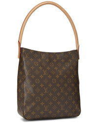 Louis Vuitton Louis Vuitton Brown Monogram Coated Canvas & Vachetta Leather Looping Mm