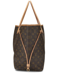 Pre-Owned Louis Vuitton Brown Monogram Coated Canvas & Vachetta Leather Neverfull Gm
