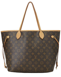 Louis Vuitton Louis Vuitton Brown Monogram Coated Canvas & Vachetta Leather Neverfull Gm