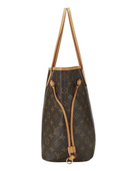 Pre-Owned Louis Vuitton Brown Monogram Coated Canvas & Vachetta Leather Neverfull Mm