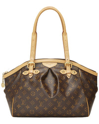 Louis Vuitton Louis Vuitton Brown Monogram Coated Canvas & Vachetta Leather Tivoli Gm