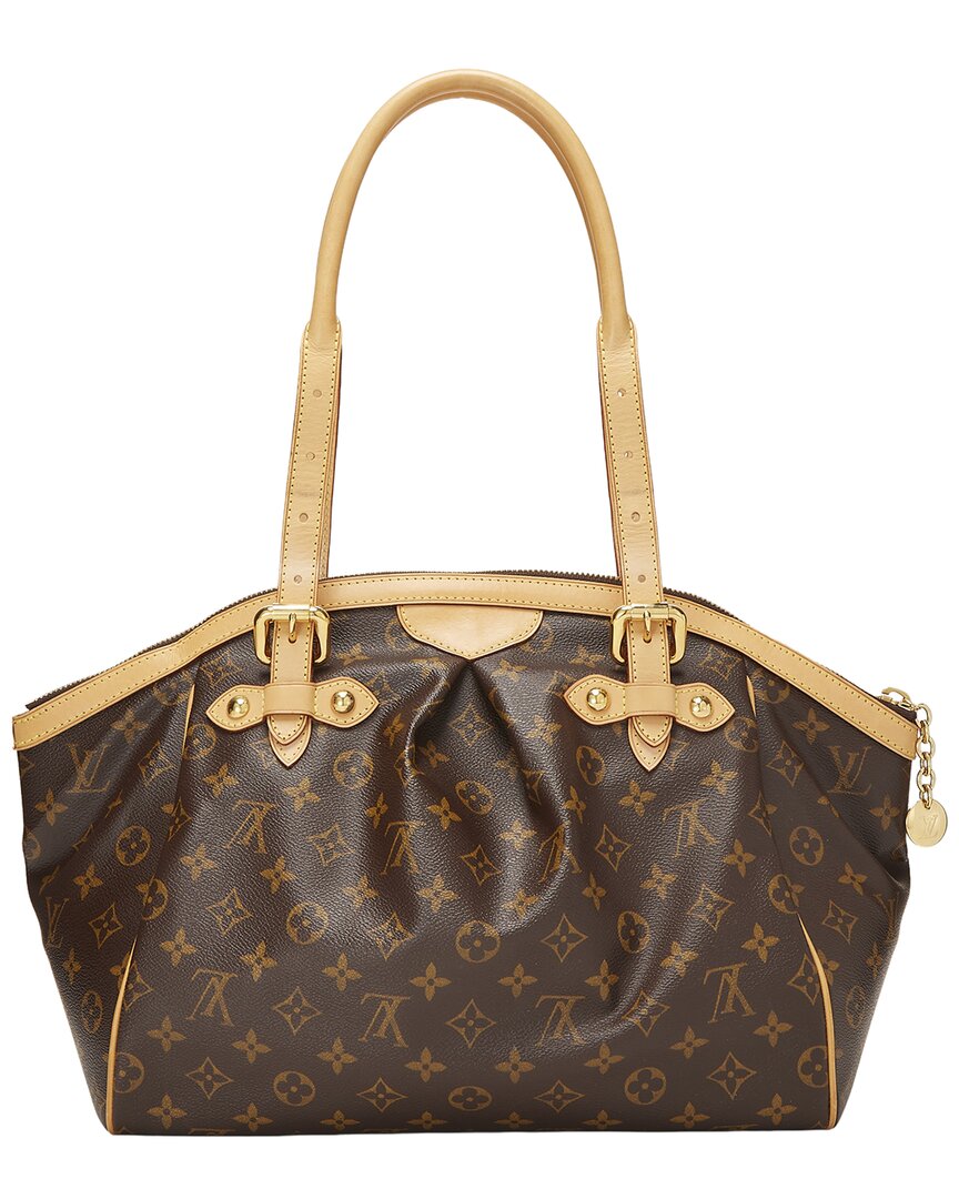 Louis Vuitton Louis Vuitton Brown Monogram Coated Canvas & Vachetta Leather Tivoli Gm