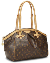 Louis Vuitton Louis Vuitton Brown Monogram Coated Canvas & Vachetta Leather Tivoli Gm