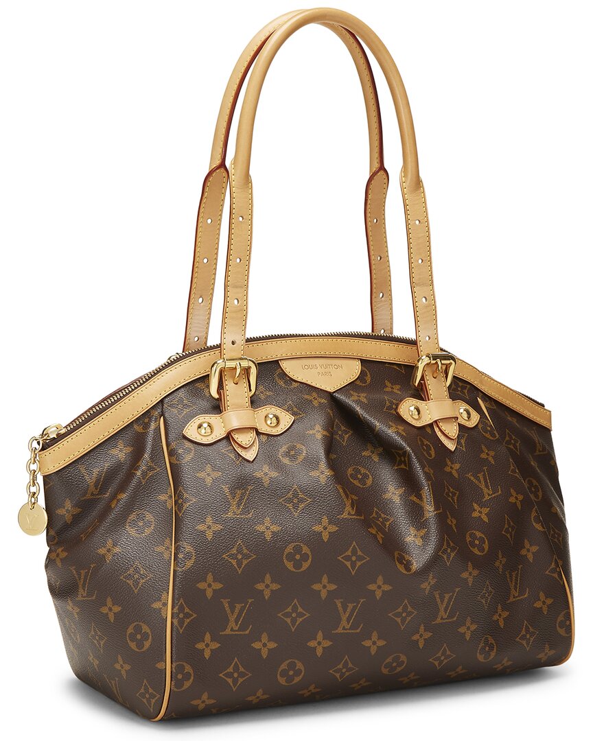 Louis Vuitton Louis Vuitton Brown Monogram Coated Canvas & Vachetta Leather Tivoli Gm