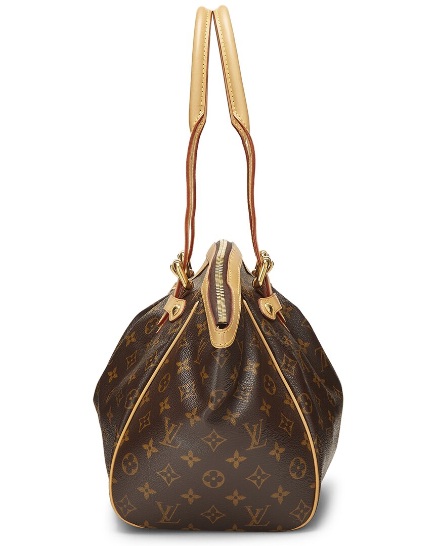 Louis Vuitton Louis Vuitton Brown Monogram Coated Canvas & Vachetta Leather Tivoli Gm