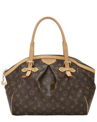 Louis Vuitton Louis Vuitton Brown Monogram Coated Canvas & Vachetta Leather Tivoli Gm