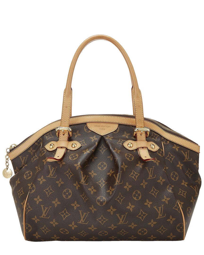 Louis Vuitton Louis Vuitton Brown Monogram Coated Canvas & Vachetta Leather Tivoli Gm
