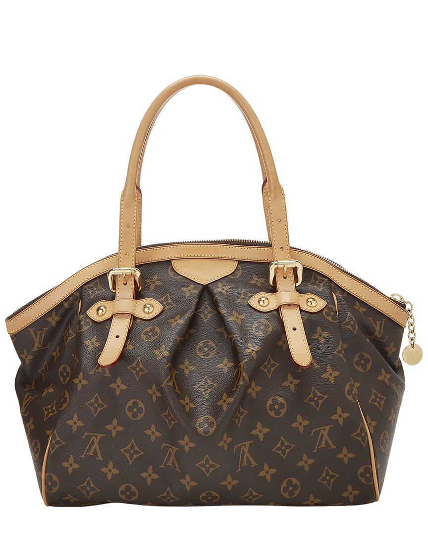 Louis Vuitton Louis Vuitton Brown Monogram Coated Canvas & Vachetta Leather Tivoli Gm