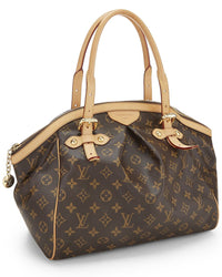 Louis Vuitton Louis Vuitton Brown Monogram Coated Canvas & Vachetta Leather Tivoli Gm