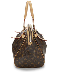 Louis Vuitton Louis Vuitton Brown Monogram Coated Canvas & Vachetta Leather Tivoli Gm