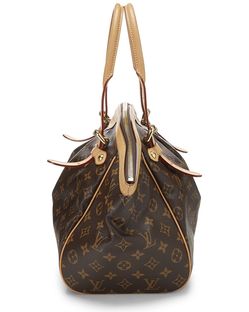 Louis Vuitton Louis Vuitton Brown Monogram Coated Canvas & Vachetta Leather Tivoli Gm