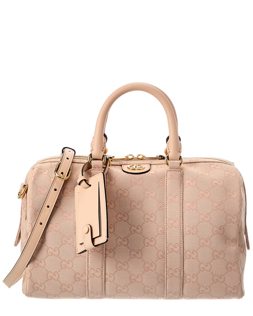 Gucci Gucci Ophidia Medium Gg Canvas & Leather Satchel