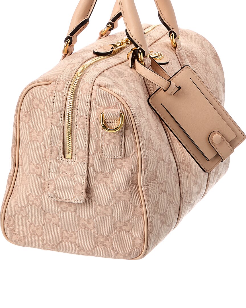 Gucci Gucci Ophidia Medium Gg Canvas & Leather Satchel
