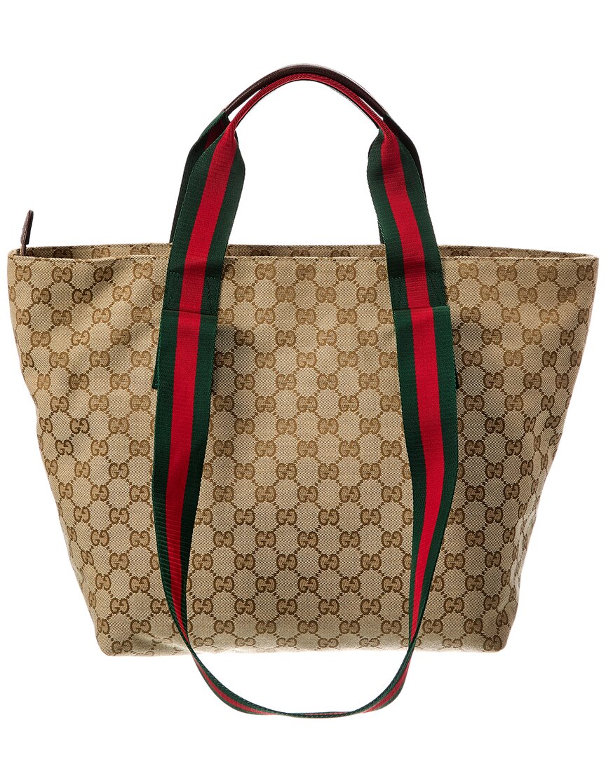 Gucci Gucci Small Gg Canvas Tote