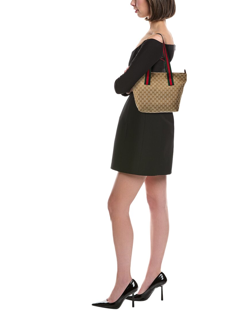 Gucci Gucci Small Gg Canvas Tote