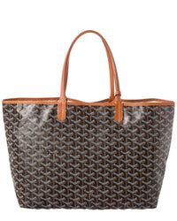 Goyard Goyard Black Goyardine Coated Canvas Saint Louis Pm (Authentic Pre-Loved)