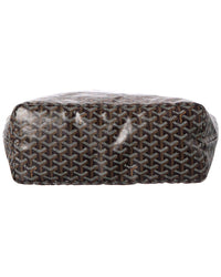 Goyard Goyard Black Goyardine Coated Canvas Saint Louis Pm (Authentic Pre-Loved)