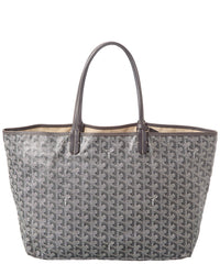 Goyard Goyard Gray/Silver Goyardine Coated Canvas Saint Louis Pm (Authentic Pre-Loved)