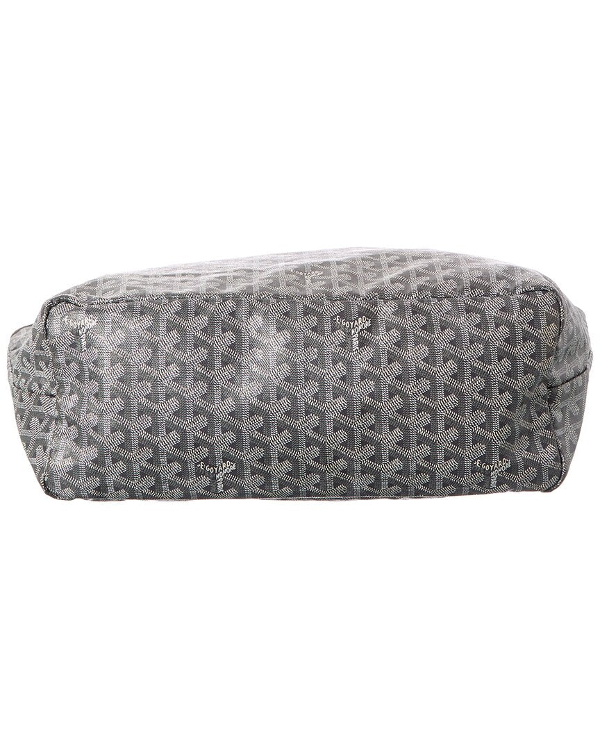 Goyard Goyard Gray/Silver Goyardine Coated Canvas Saint Louis Pm (Authentic Pre-Loved)