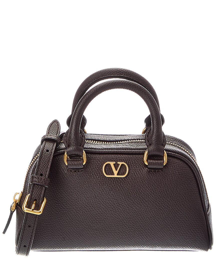 Valentino Valentino Vlogo Signature Mini Leather Shoulder Bag