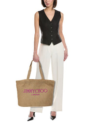 Jimmy Choo Jimmy Choo Beach E/W Raffia Tote