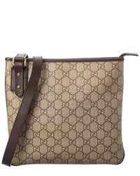 Gucci Gucci Dark Brown Monogram Canvas Tote (Authentic Pre-Loved)