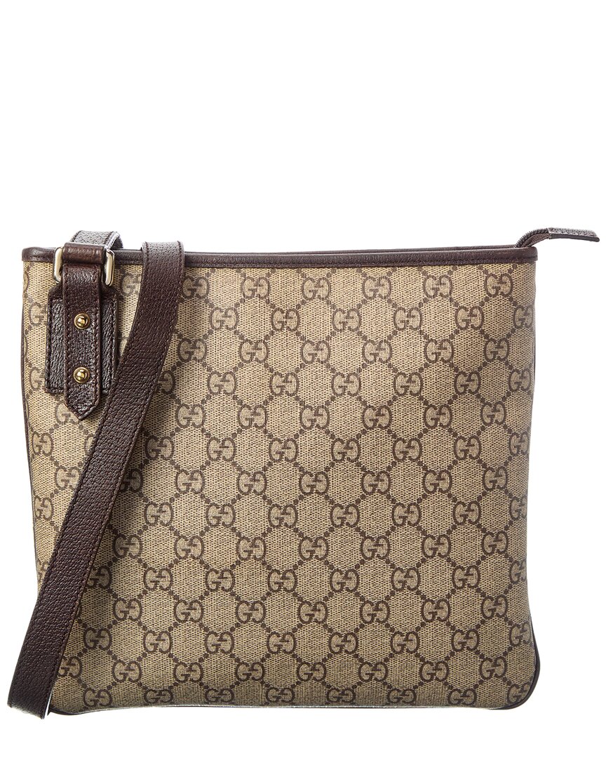 Gucci Gucci Dark Brown Monogram Canvas Tote (Authentic Pre-Loved)