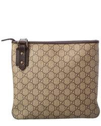 Gucci Gucci Dark Brown Monogram Canvas Tote (Authentic Pre-Loved)