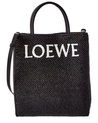 Loewe Loewe Standard A4 Raffia & Leather Tote