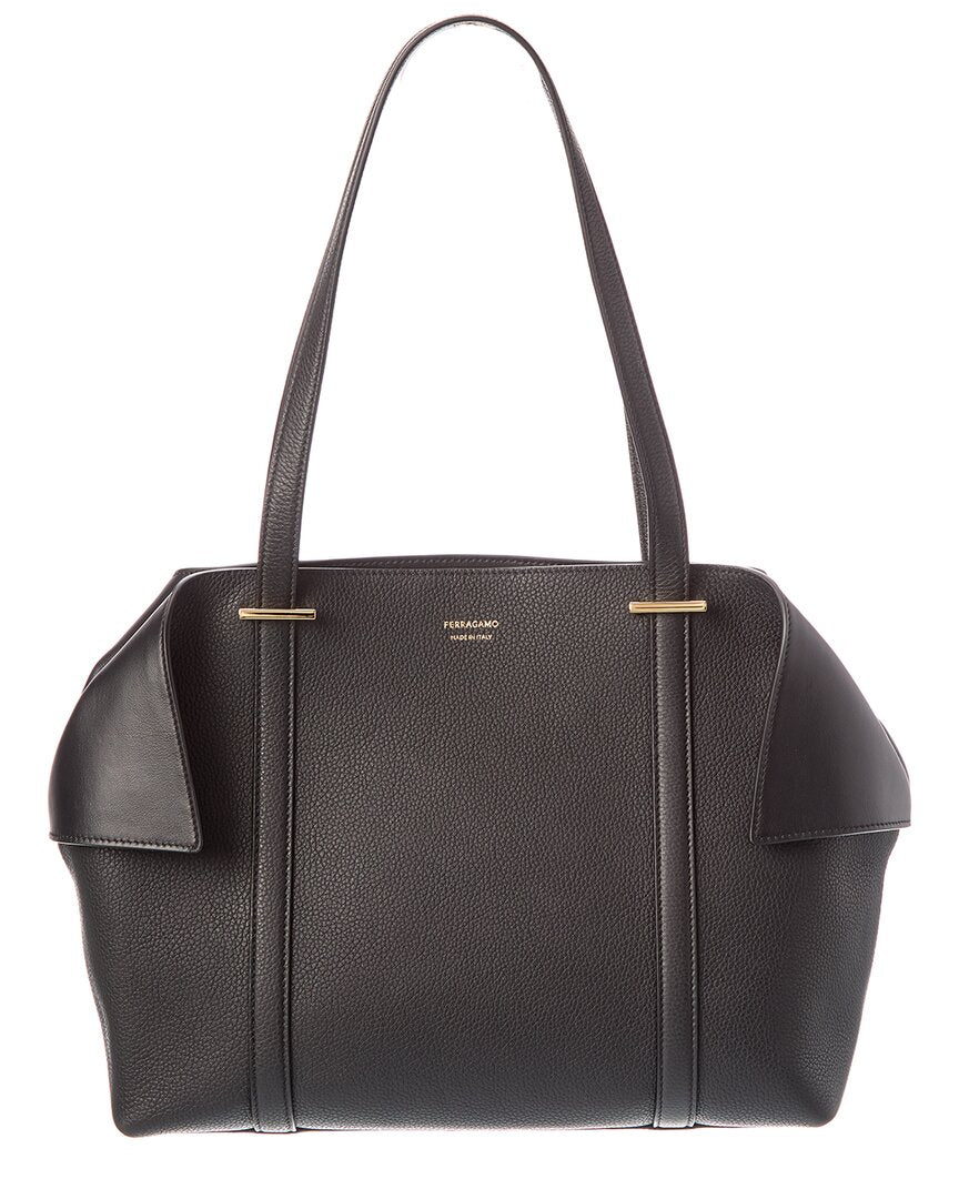 Ferragamo Ferragamo Logo Leather Tote