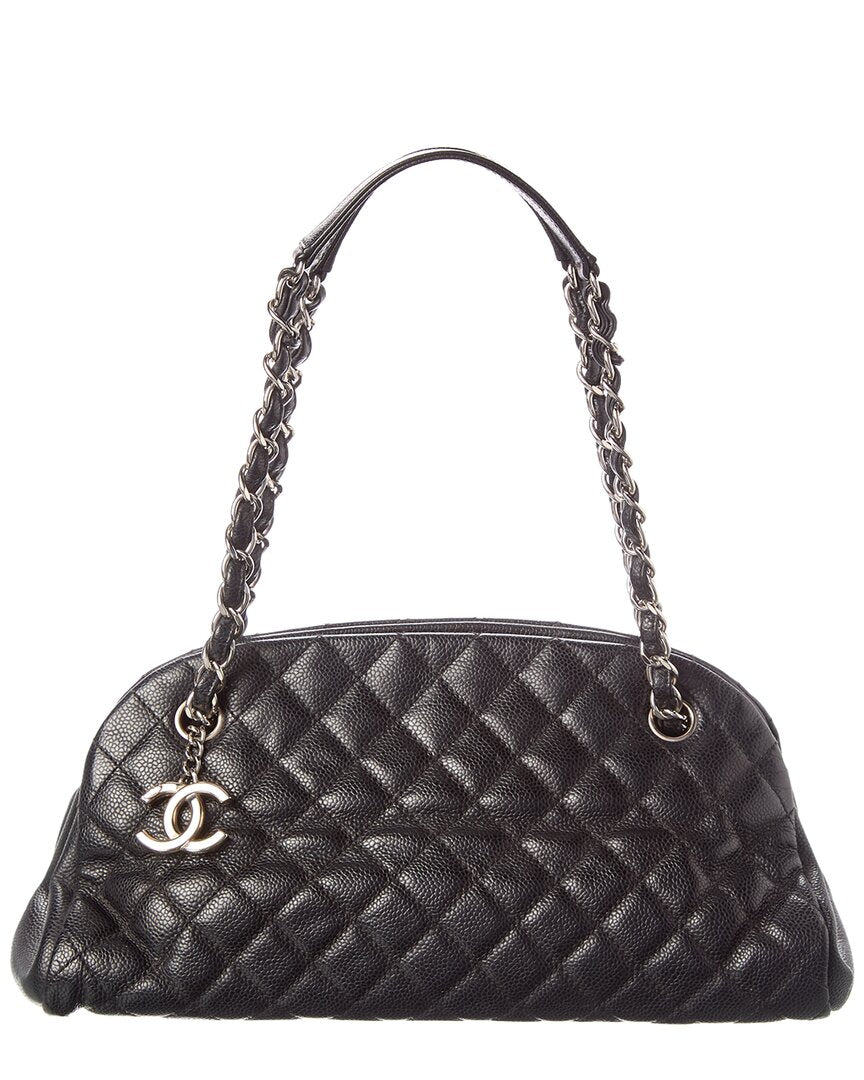 Chanel Chanel Black Caviar Leather Cc Tote (Authentic Pre-Loved)