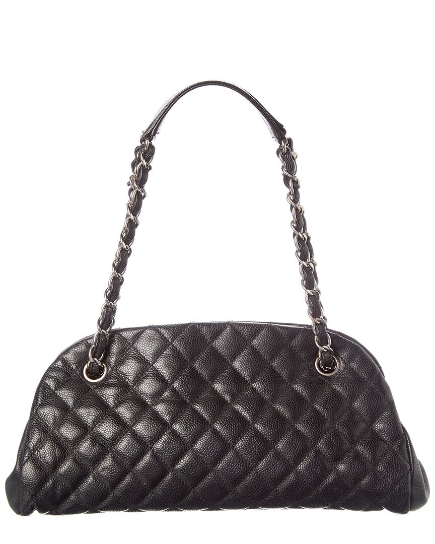 Chanel Chanel Black Caviar Leather Cc Tote (Authentic Pre-Loved)