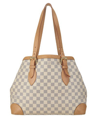 Louis Vuitton Pre-Owned Louis Vuitton White Damier Azur Coated Canvas Hampstead Mm (Authentic Pre-