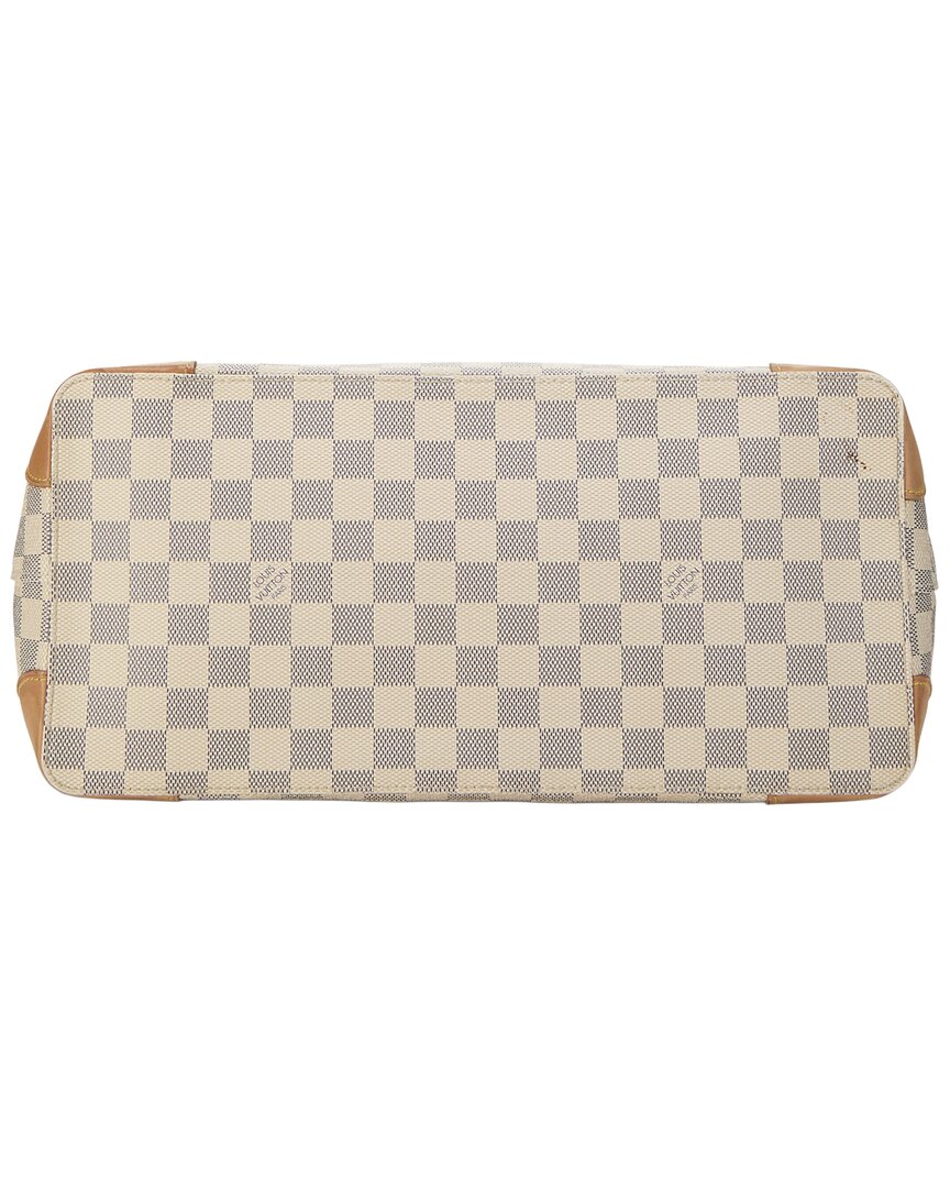 Louis Vuitton Pre-Owned Louis Vuitton White Damier Azur Coated Canvas Hampstead Mm (Authentic Pre-