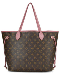 Louis Vuitton Louis Vuitton Pink Coated Canvas Ikat Flower Neverfull Mm (Authentic Pre-