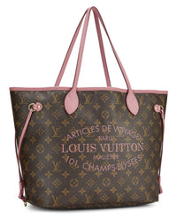 Louis Vuitton Louis Vuitton Pink Coated Canvas Ikat Flower Neverfull Mm (Authentic Pre-