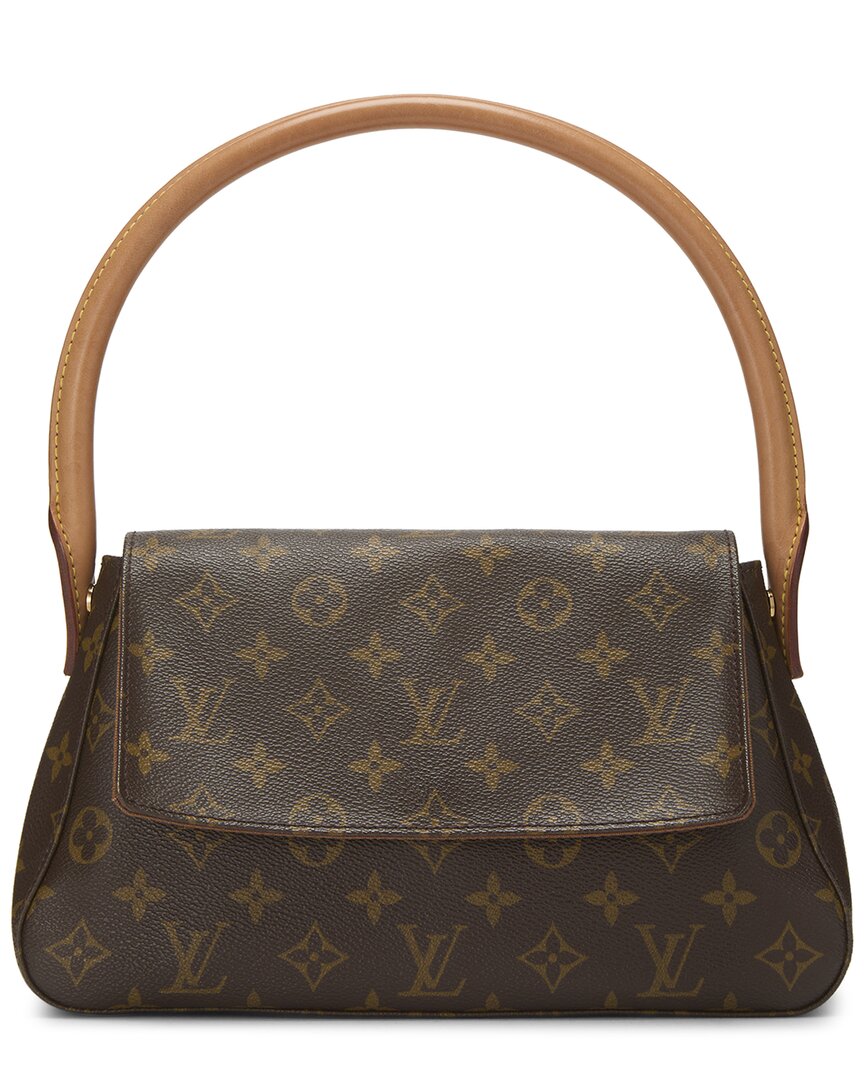 Louis Vuitton Louis Vuitton Brown Monogram Coated Canvas Looping Pm (Authentic Pre-Loved)
