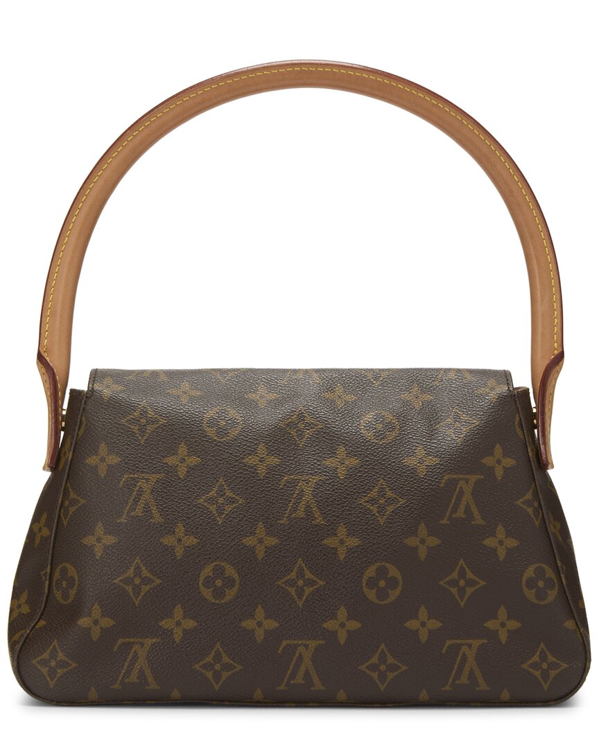 Louis Vuitton Louis Vuitton Brown Monogram Coated Canvas Looping Pm (Authentic Pre-Loved)