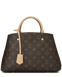 Louis Vuitton Louis Vuitton Brown Monogram Coated Canvas Montaigne Bb (Authentic Pre-Loved)